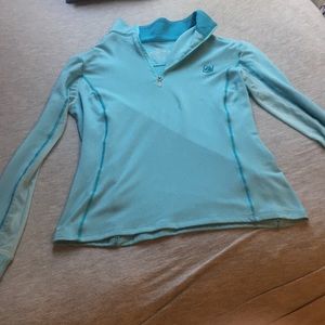 Blue equestrian shirt